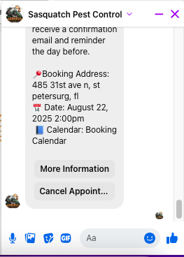 Appointment confirmation and follow-up