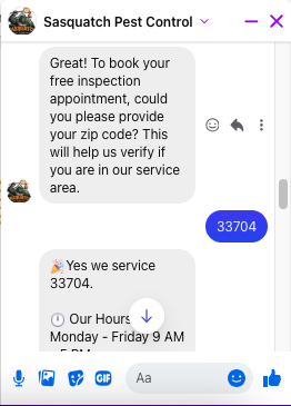 Bot asks qualifying questions