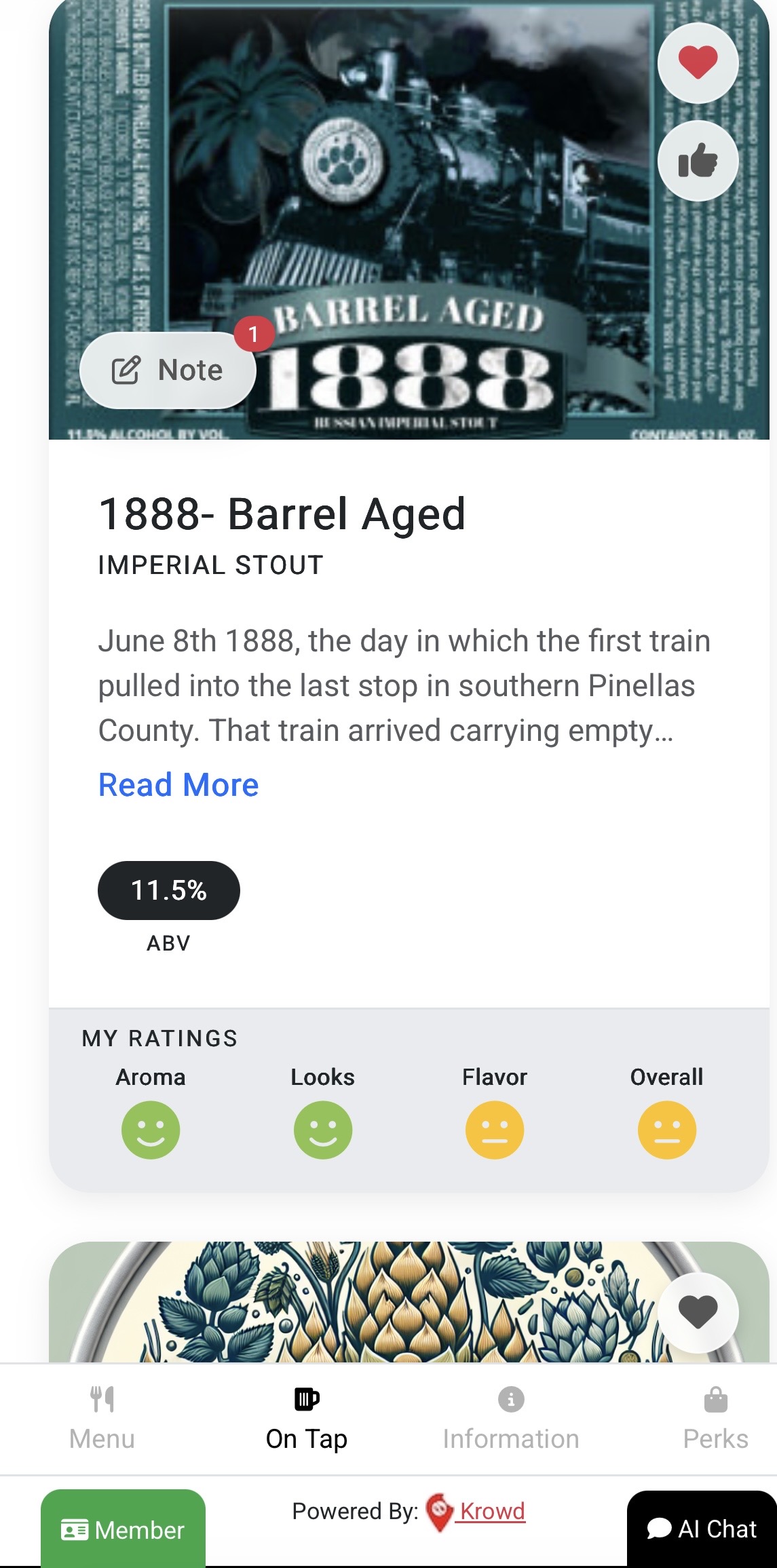Smart Menu Interface