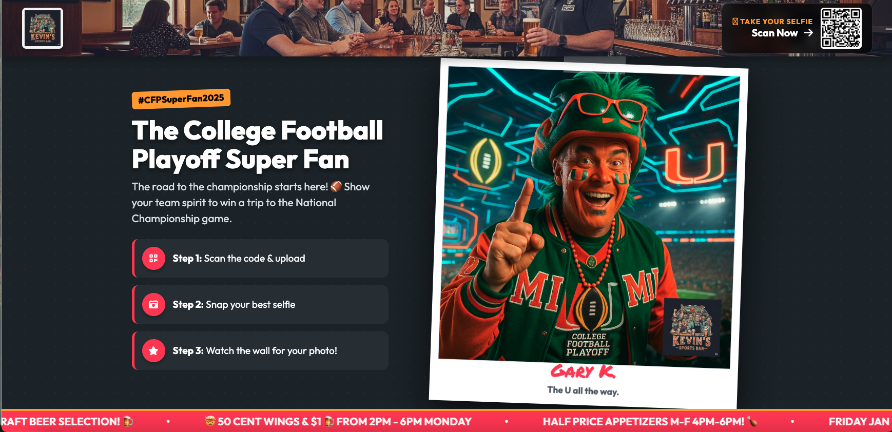 Viral Photo Booth Interface